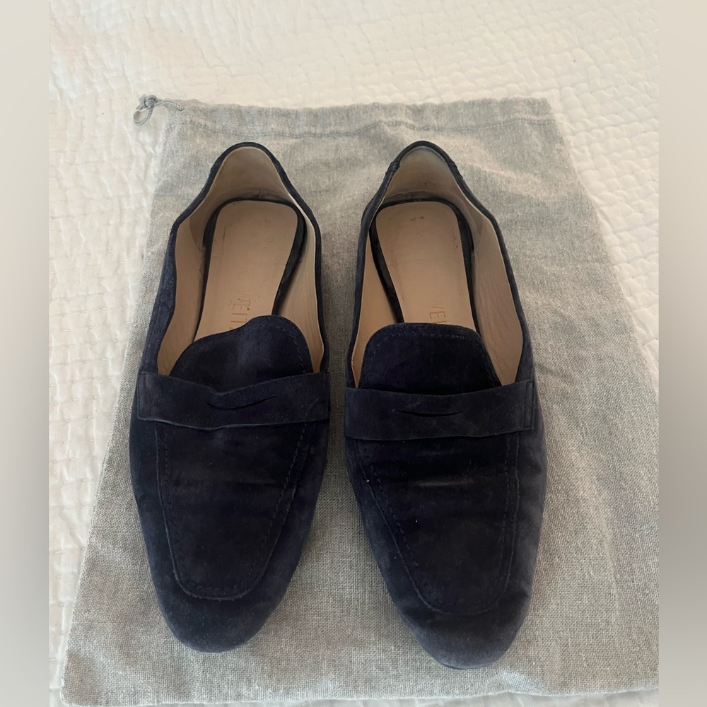 SW blue suede loafer